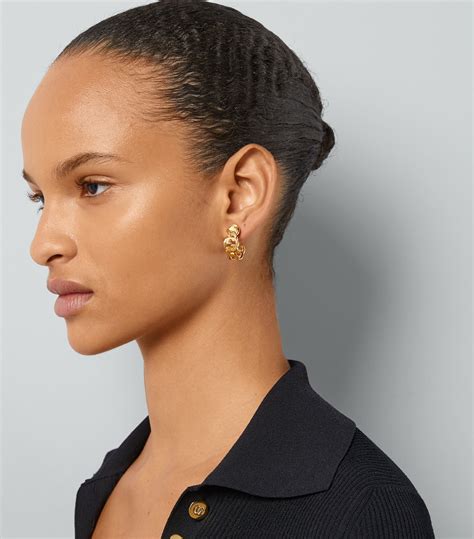 gucci earrings hoops|gucci interlocking earrings.